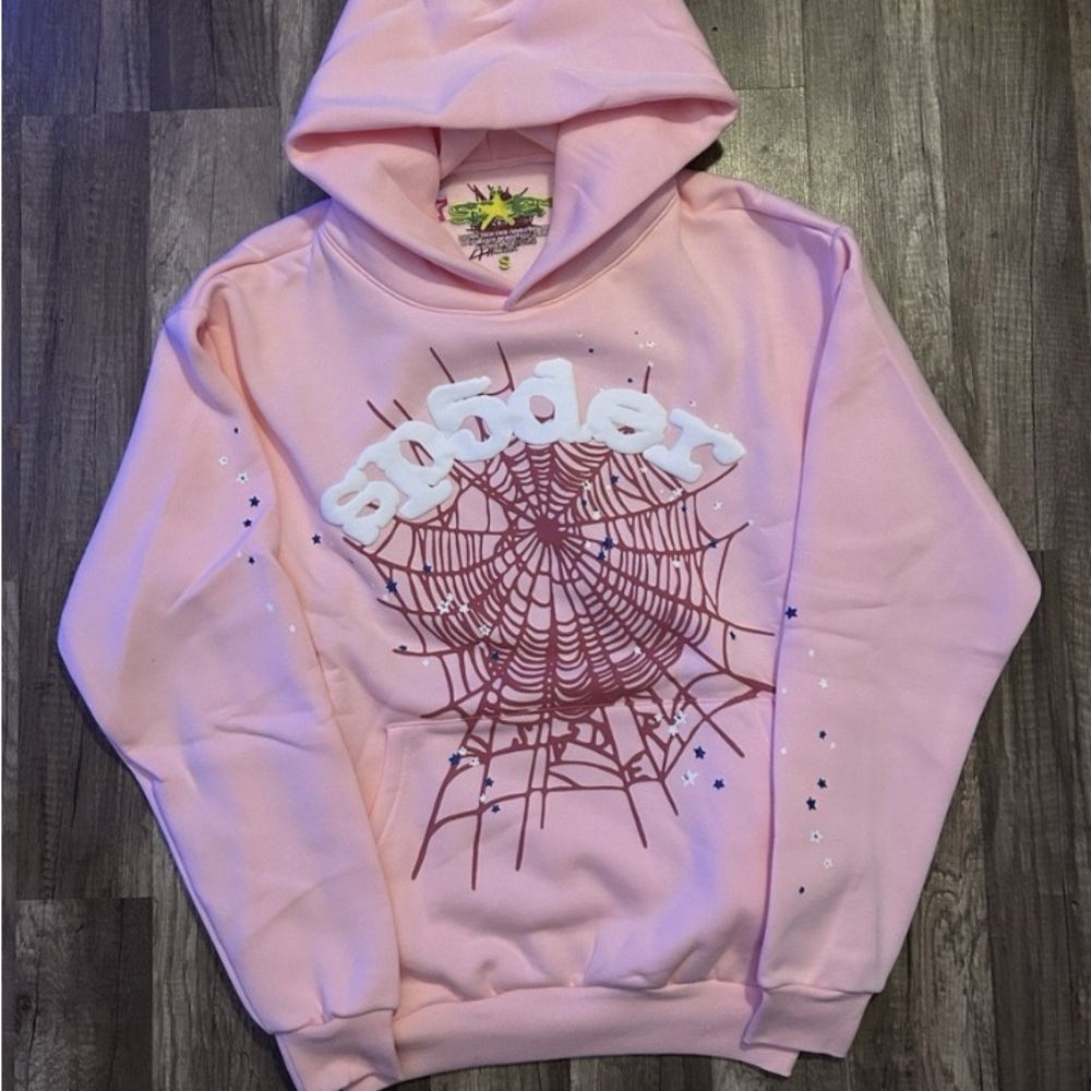 Pink Spider Graphic Hoodie